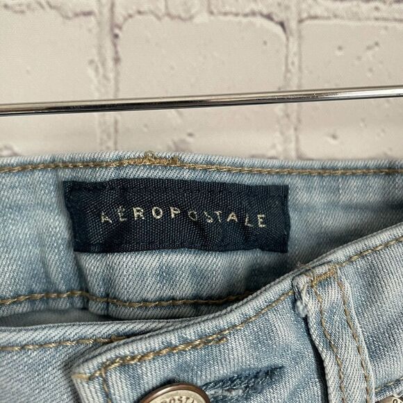 Aeropostale Light Wash High Rise Skinny Jeans Sz 2 - Picture 4 of 9